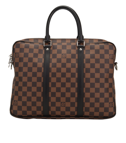 Porte Voyage, &pound;650, Handbags, Brown, Canvas, Front view